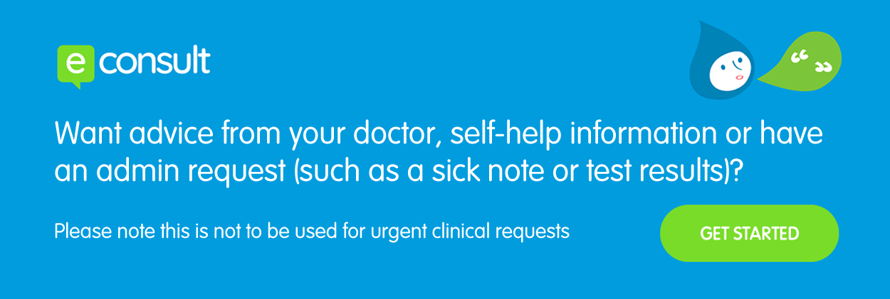 Contact us online for help and advice using eConsult by submitting a simple form
