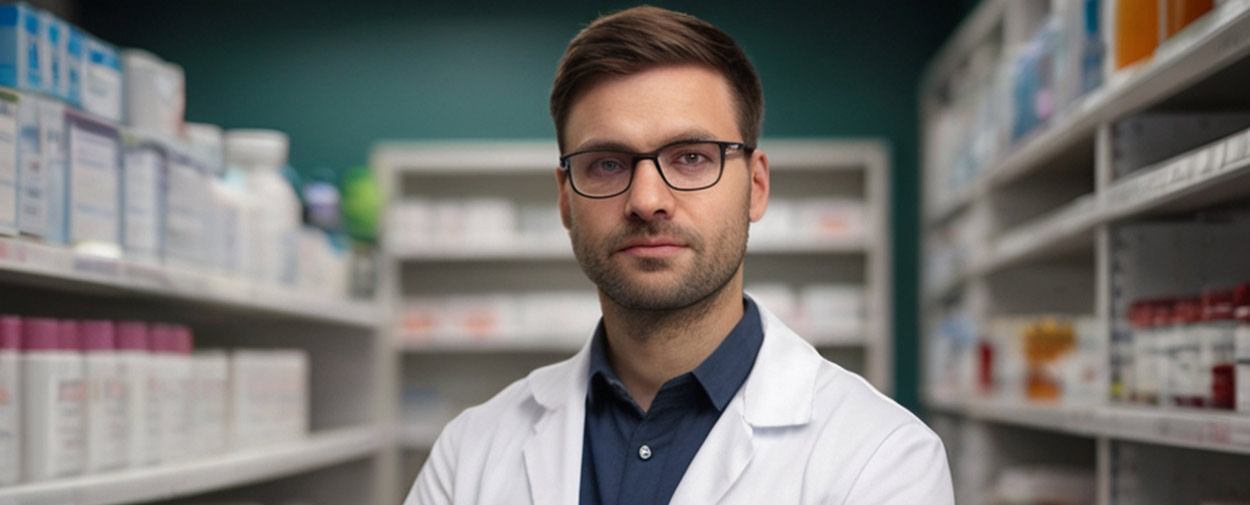 community pharmacist at work
