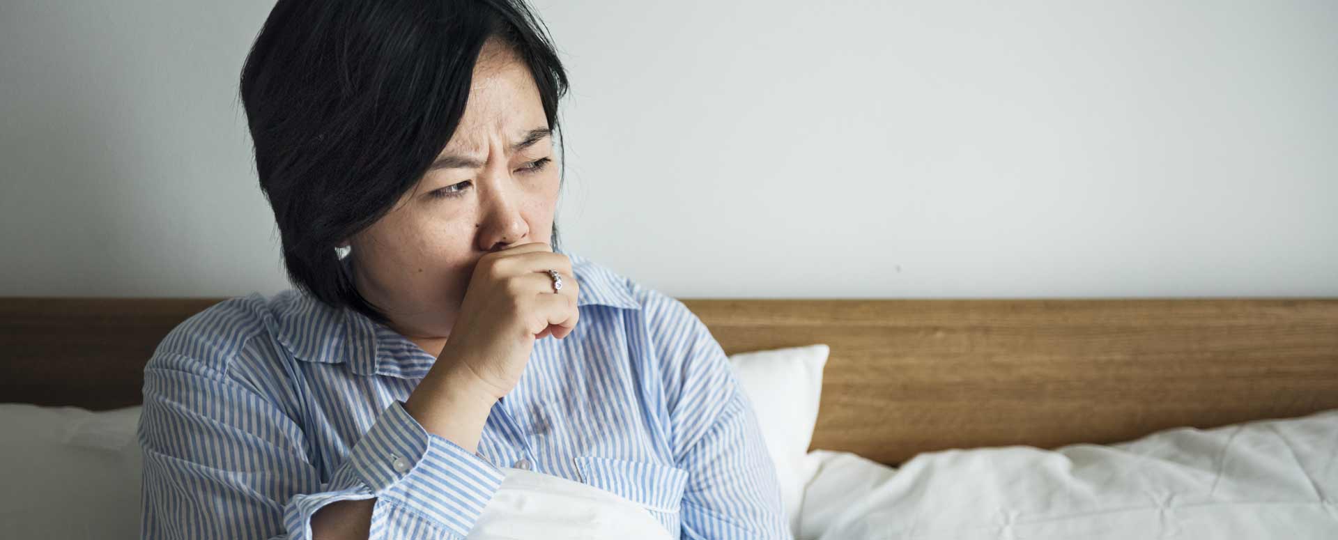 Poorly middle-aged woman
