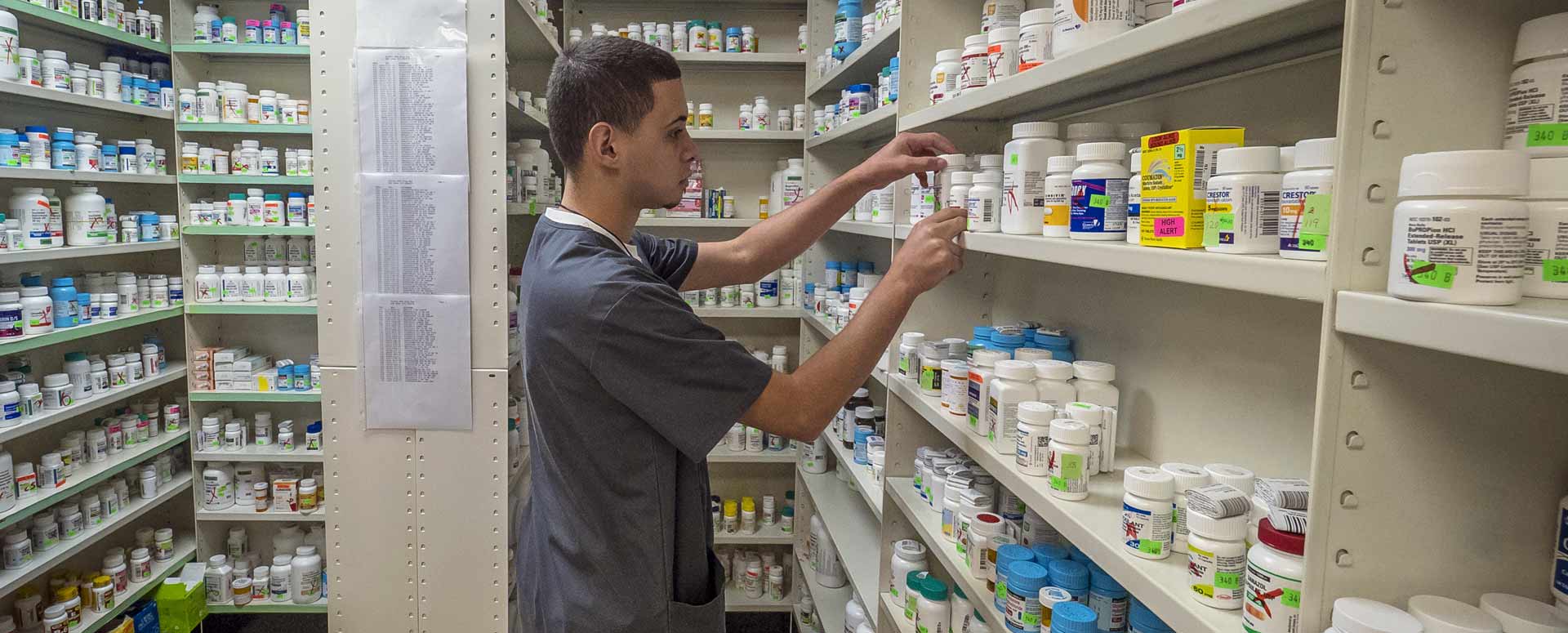 Pharmacist at work