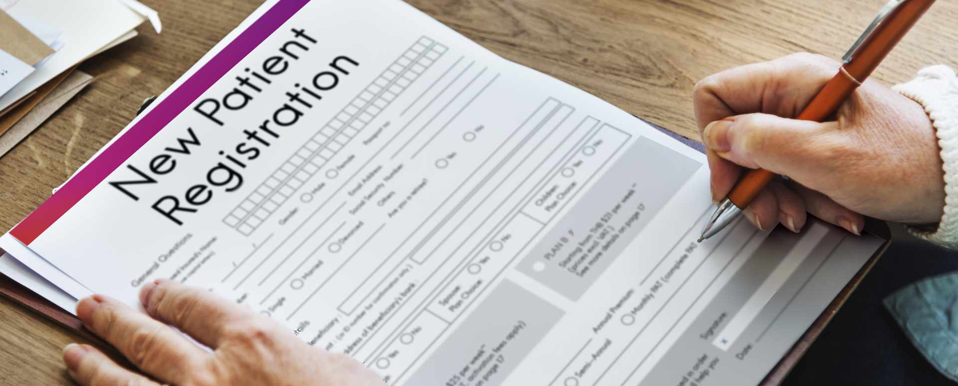 new patient registering