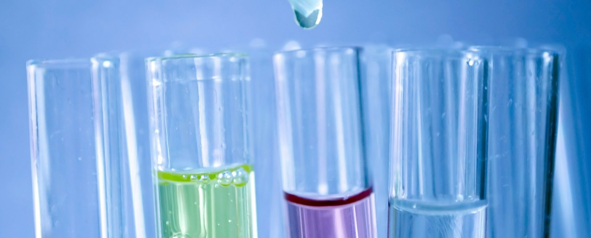 test tubes in a laboratory